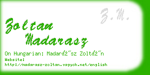 zoltan madarasz business card